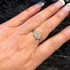 Rose Gold Cubic Zirconia ring